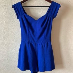 Charlotte Russe Blue Romper